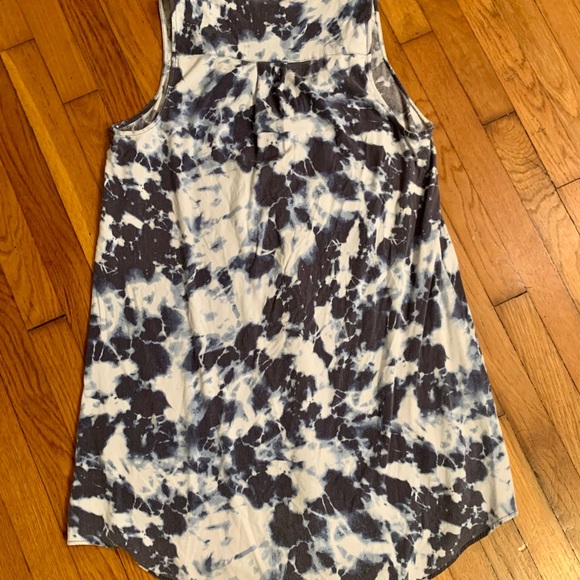 TORRID Plus size 2 navy ice dye tie dye button down dress. Incredibly soft comfy - Picture 6 of 8